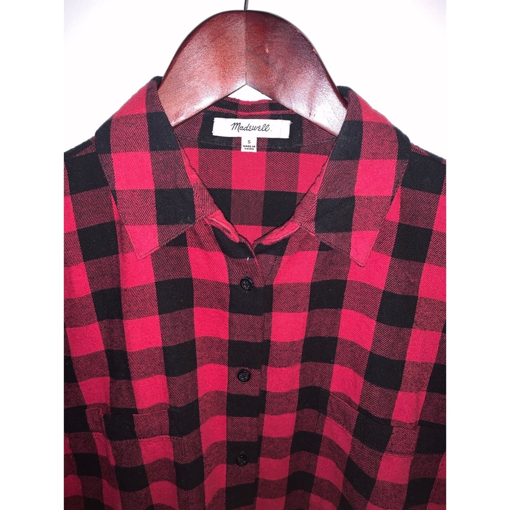 Madewell Flannel Courier Shirt buffalo check - Picture 5 of 8